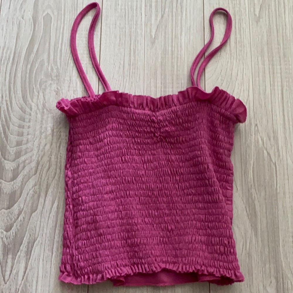 Pink crop top